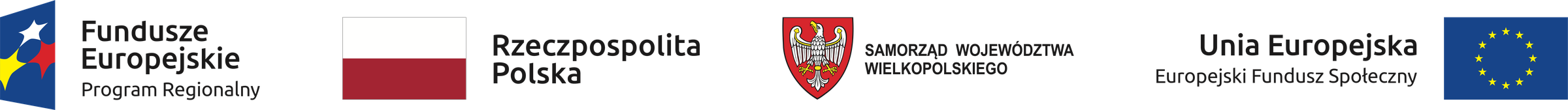 Fundusze Europejskie — Program Regionalny, Rzeczpospolita Polska, Samorząd Województwa Wielkopolskiego, Unia Europejska — Europejski Fundusz Społeczny